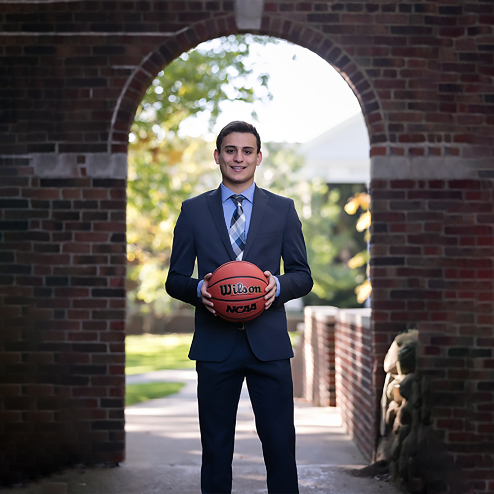 AJ Abdelnour with Basketball